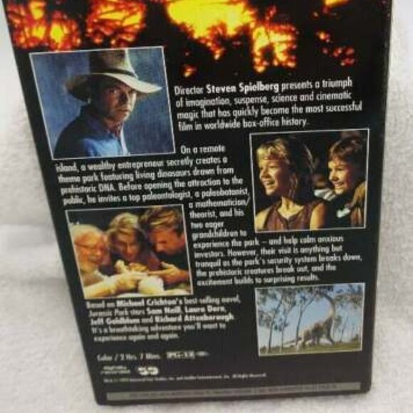 Jurassic Park Movie VHS - 1993 Dinosaurs Drama Action Jeff Goldblum Sam Neill - Picture 5 of 8